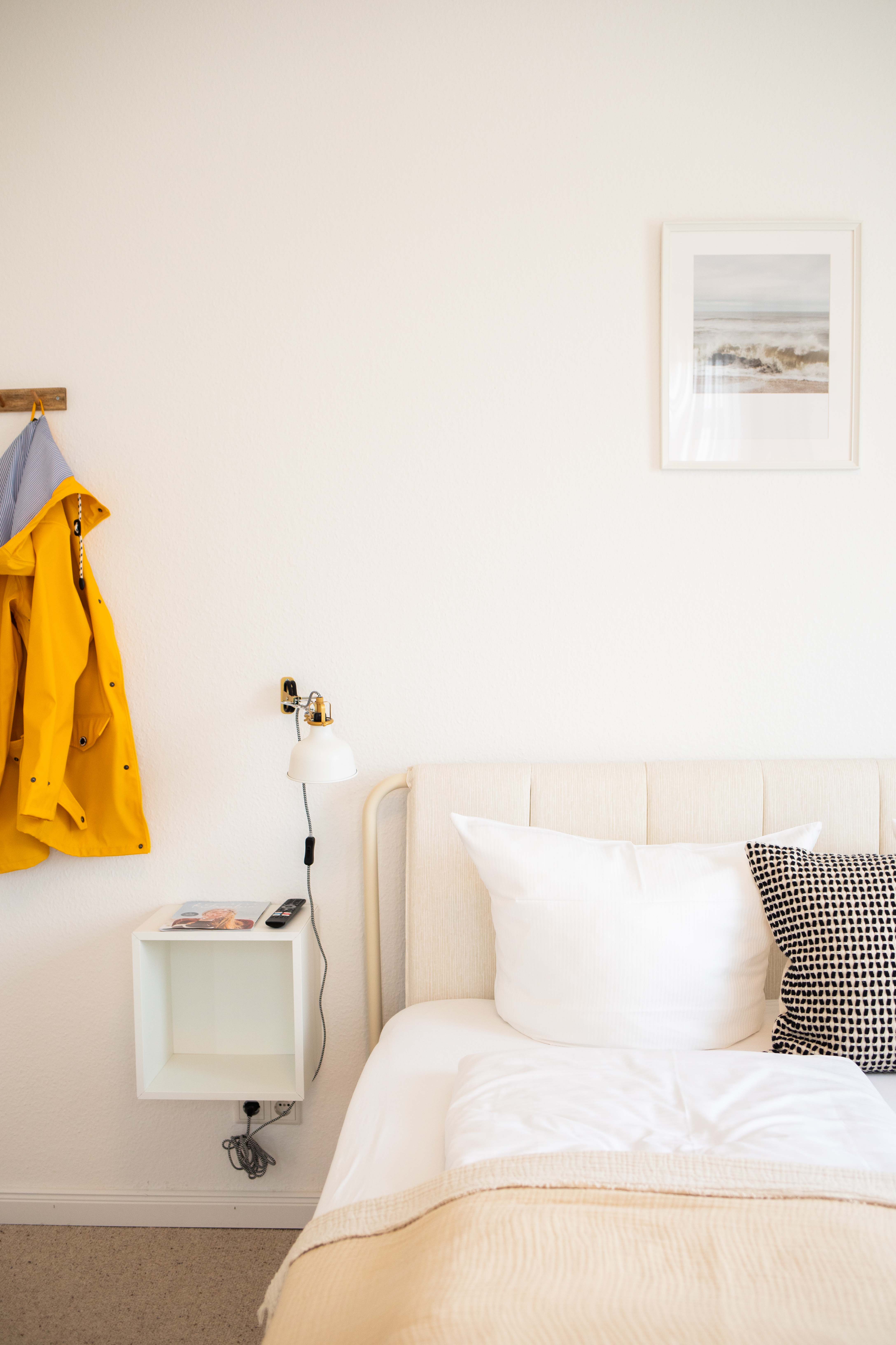 Bett und Einrichtung in der Villa Klasen