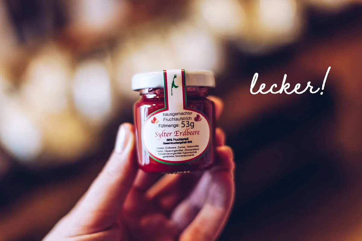 Erdbeermarmelade vom Hasenhof in Morsum