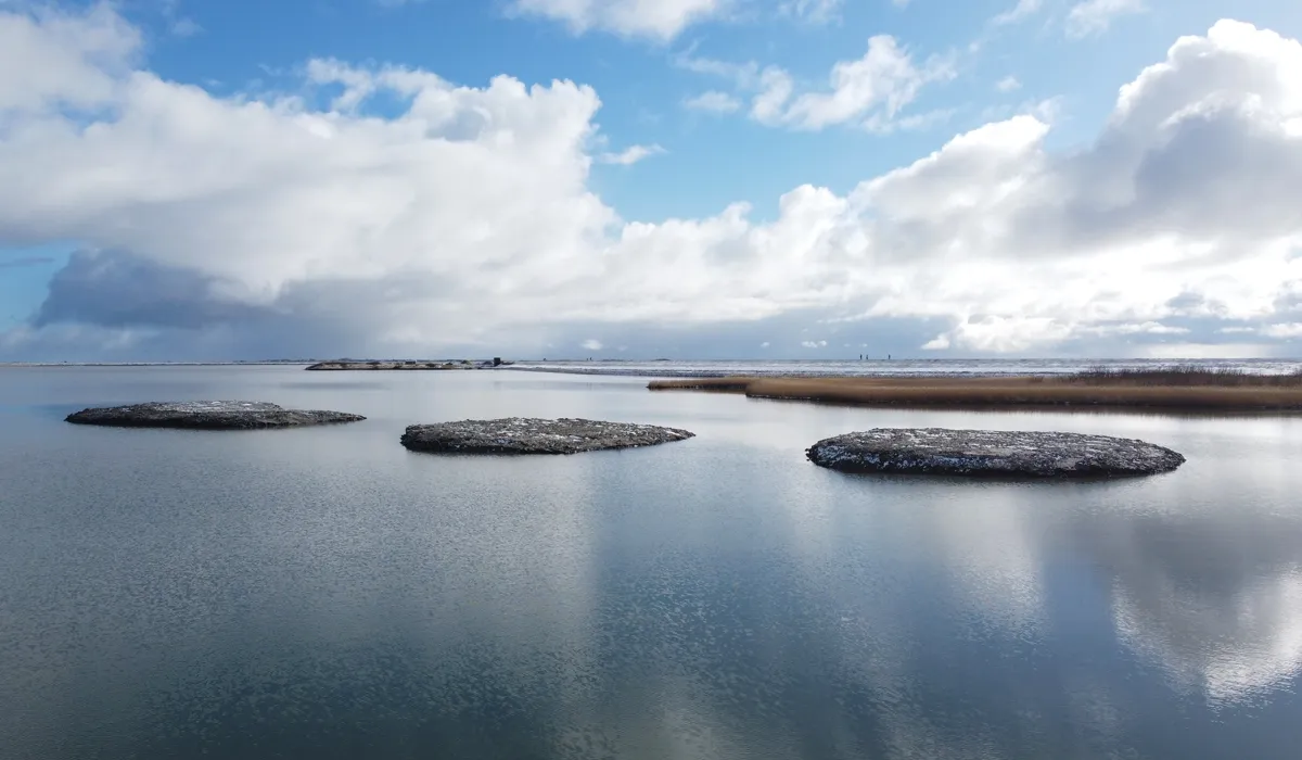 Naturschutzprojekt Blancpain: Drei Sandinseln im Naturschutzgebiet Rantumbecken