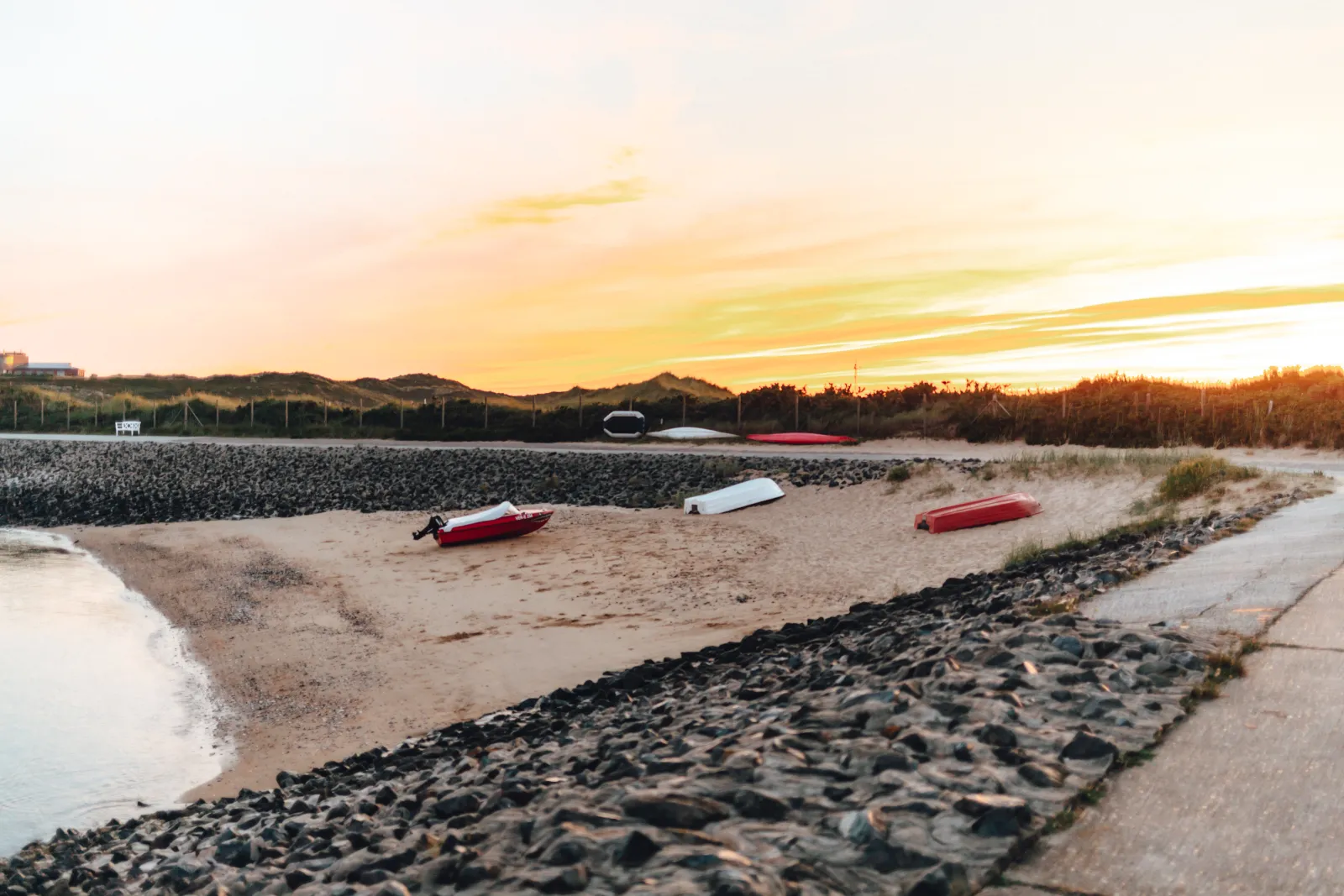 Hinter dem Hotel Budersand befindet sich dieser kleine Strandabschnitt