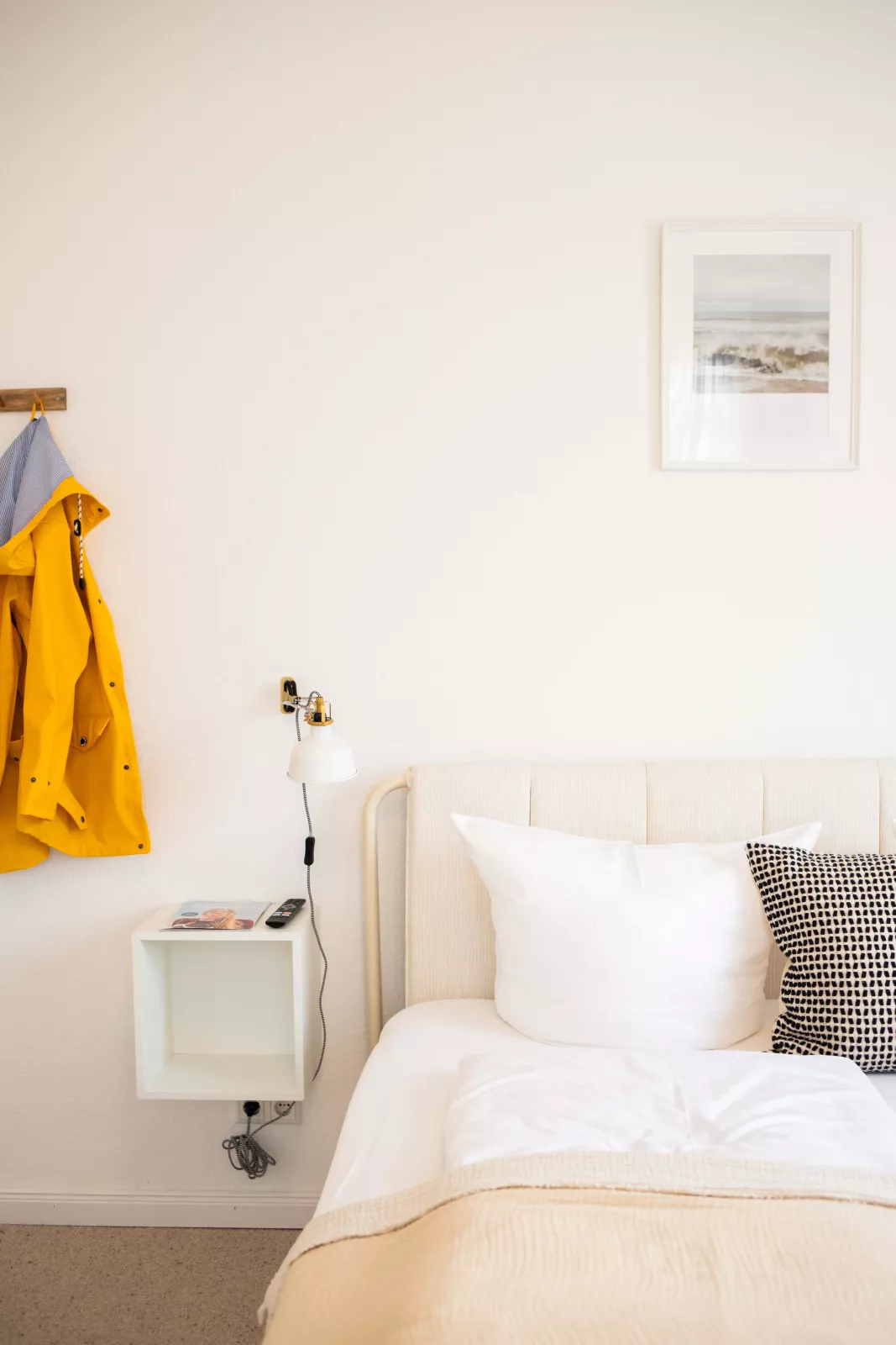 Bett und Einrichtung in der Villa Klasen