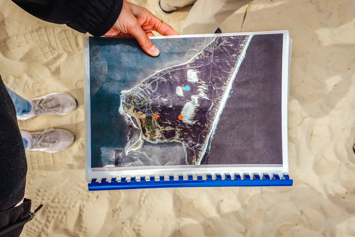 Führung zum Fuße der Wanderdüne List Karte