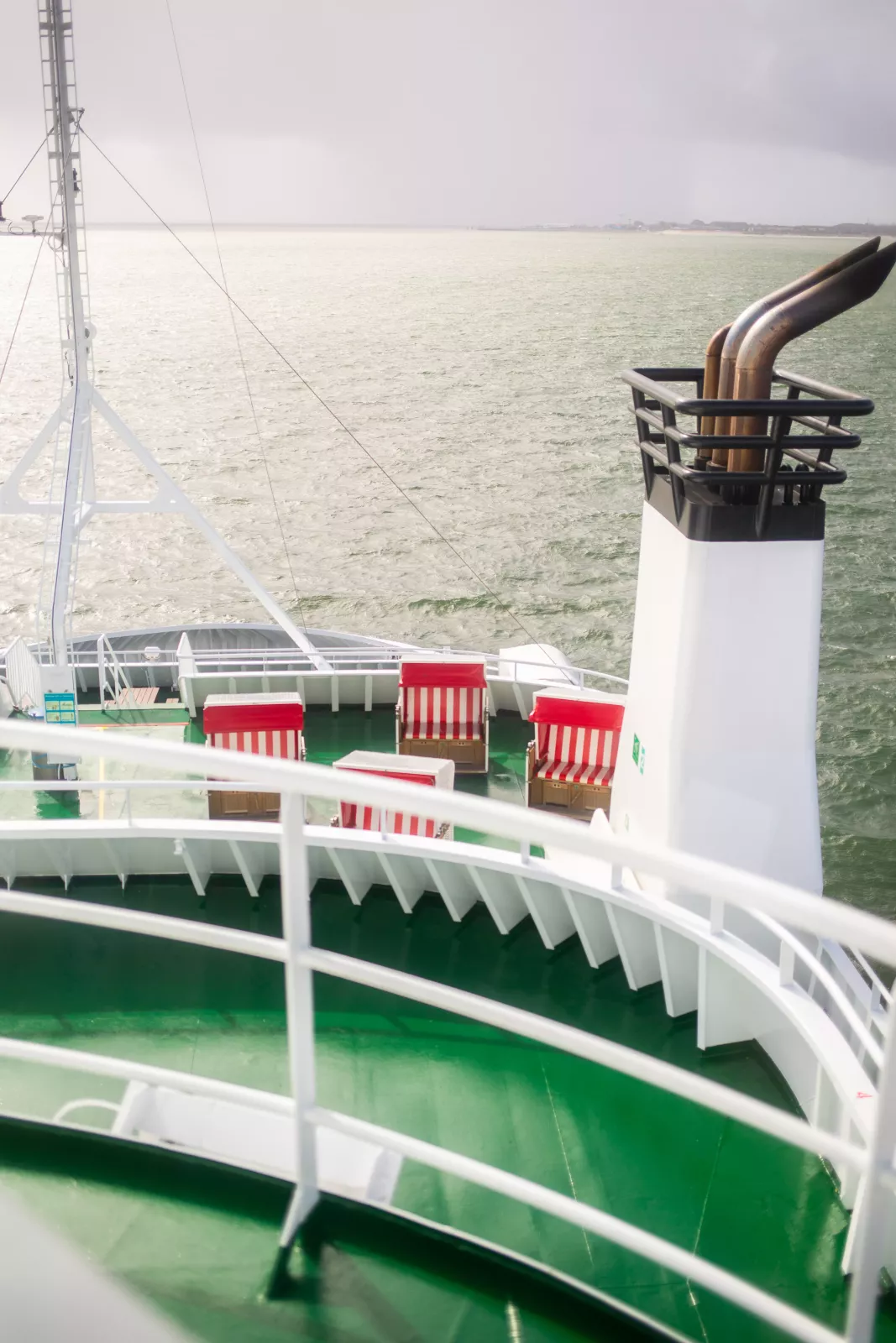 Syltfähre Anreise Strandkörbe Ausblick