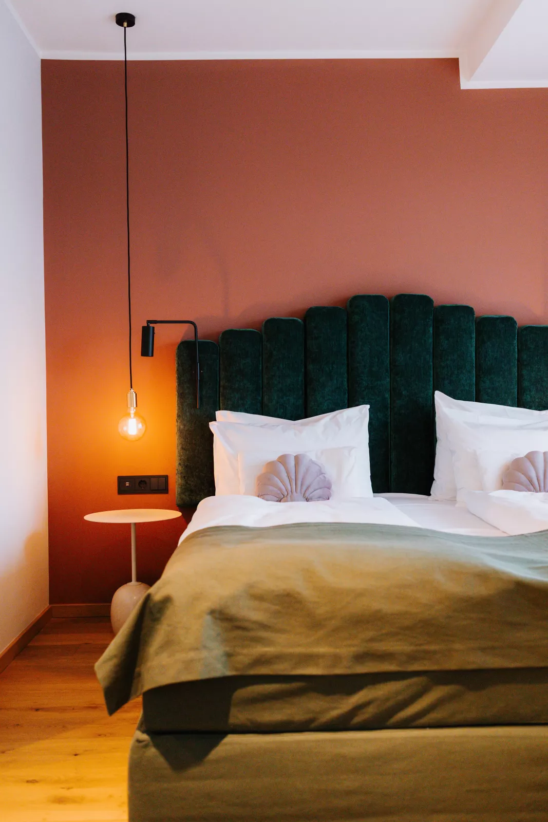 Das Lornsen Apartments Schlafzimmer Boxspringbett