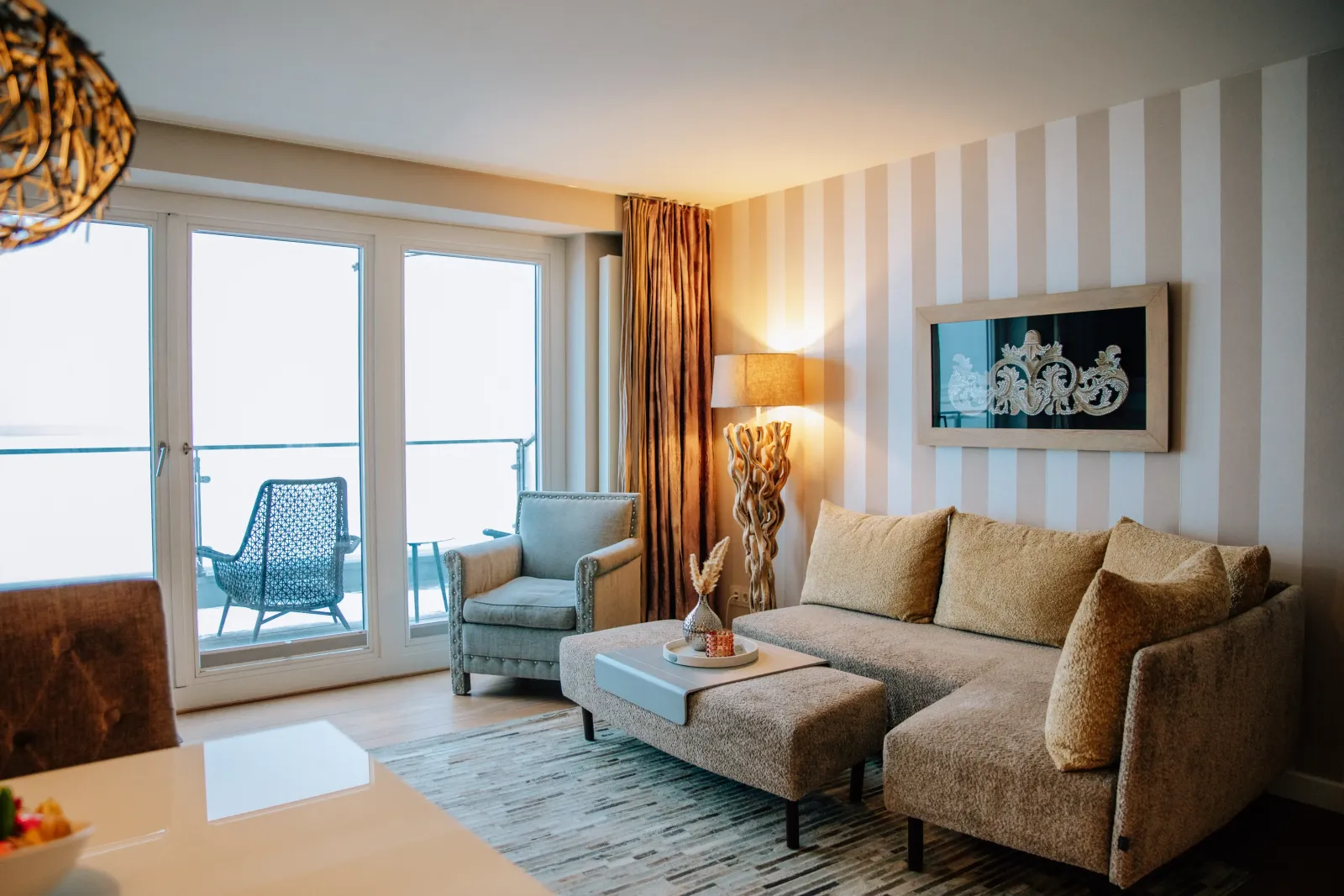 Hotel Strand am Königshafen in List auf Sylt Wohnbereich Suite