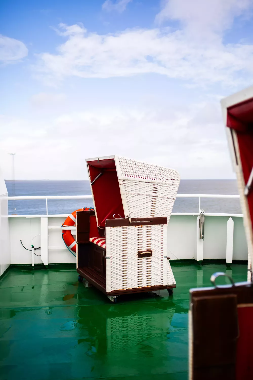 Syltfähre Anleger Havneby Strandkorb Deck