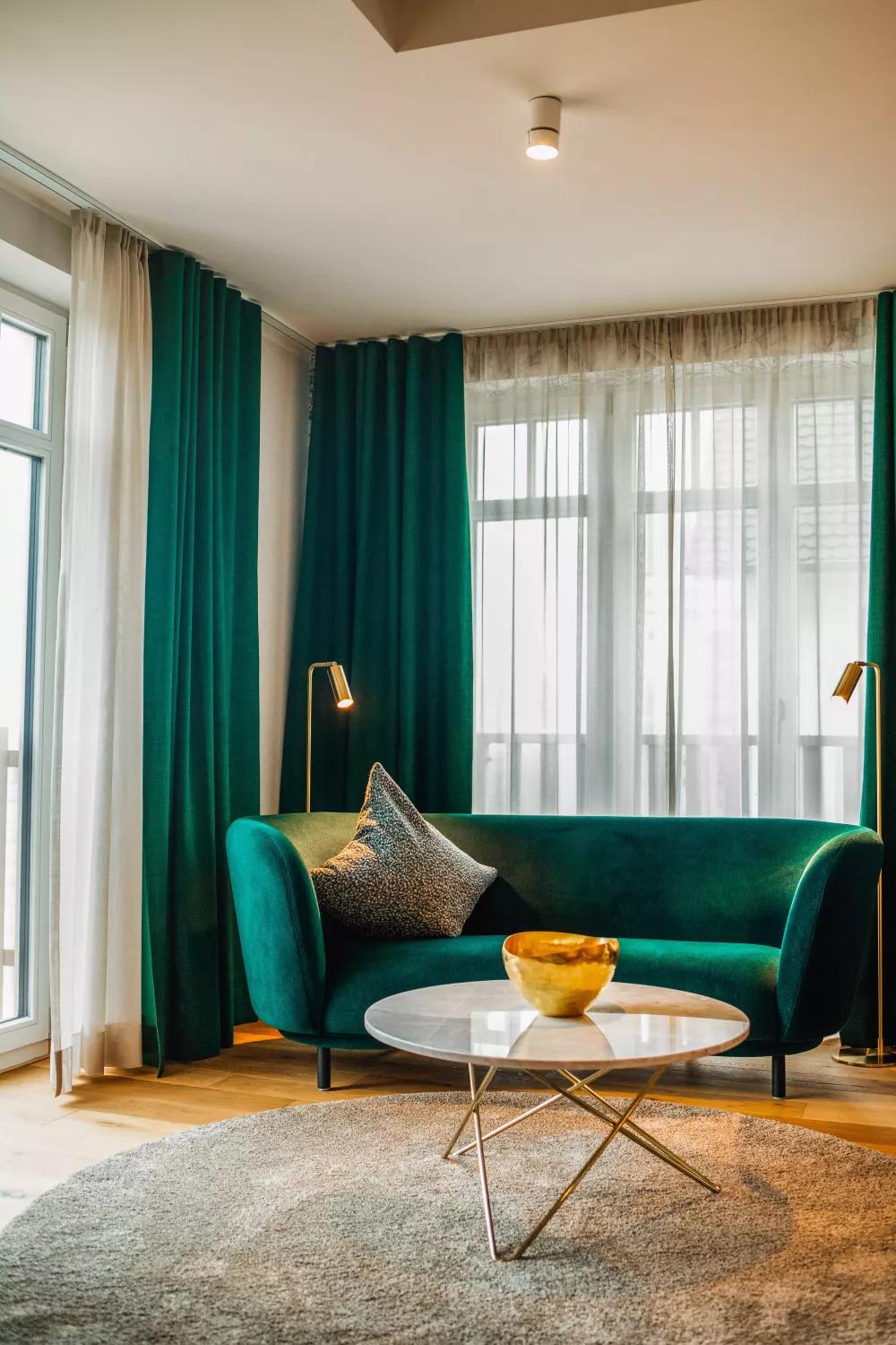 Das Lornsen Apartments Wohnbereich Couch Das Lornsen Apartments Wohnbereich Couch