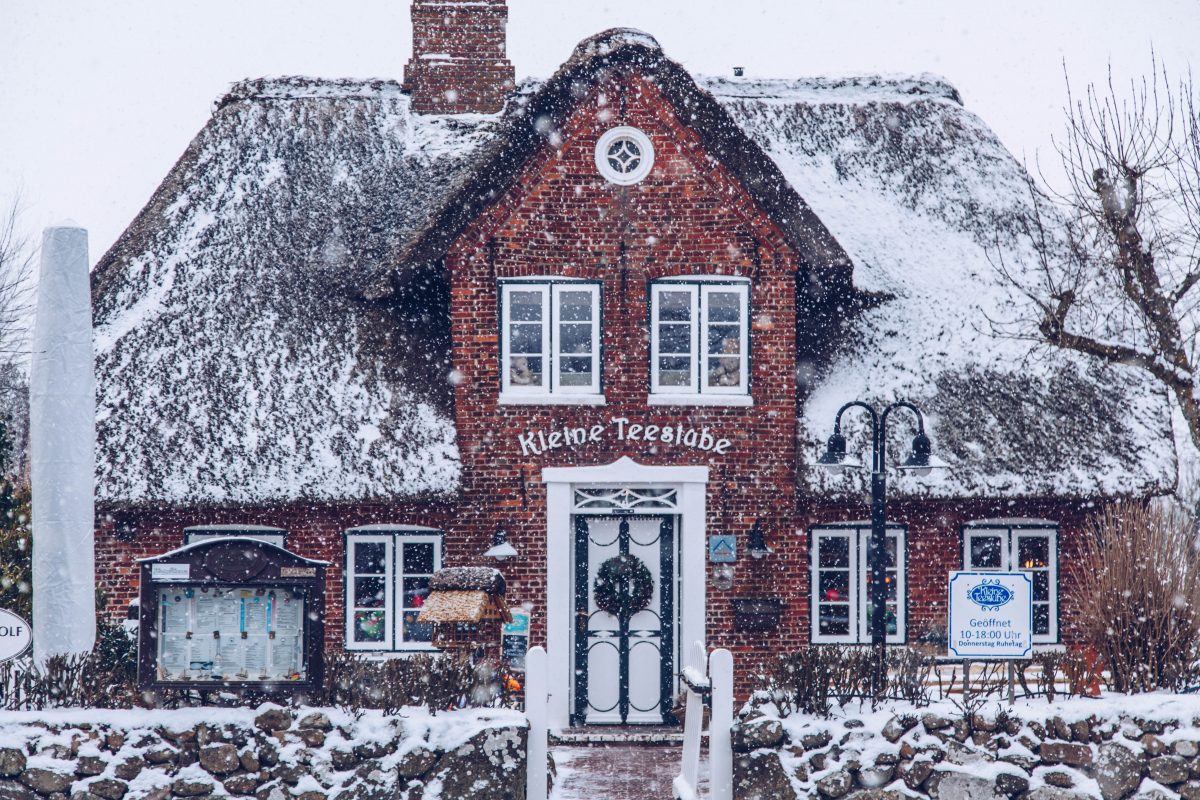 Sylt im Winter: Ein weißes Wintermärchen in Keitum Kleine Teestube