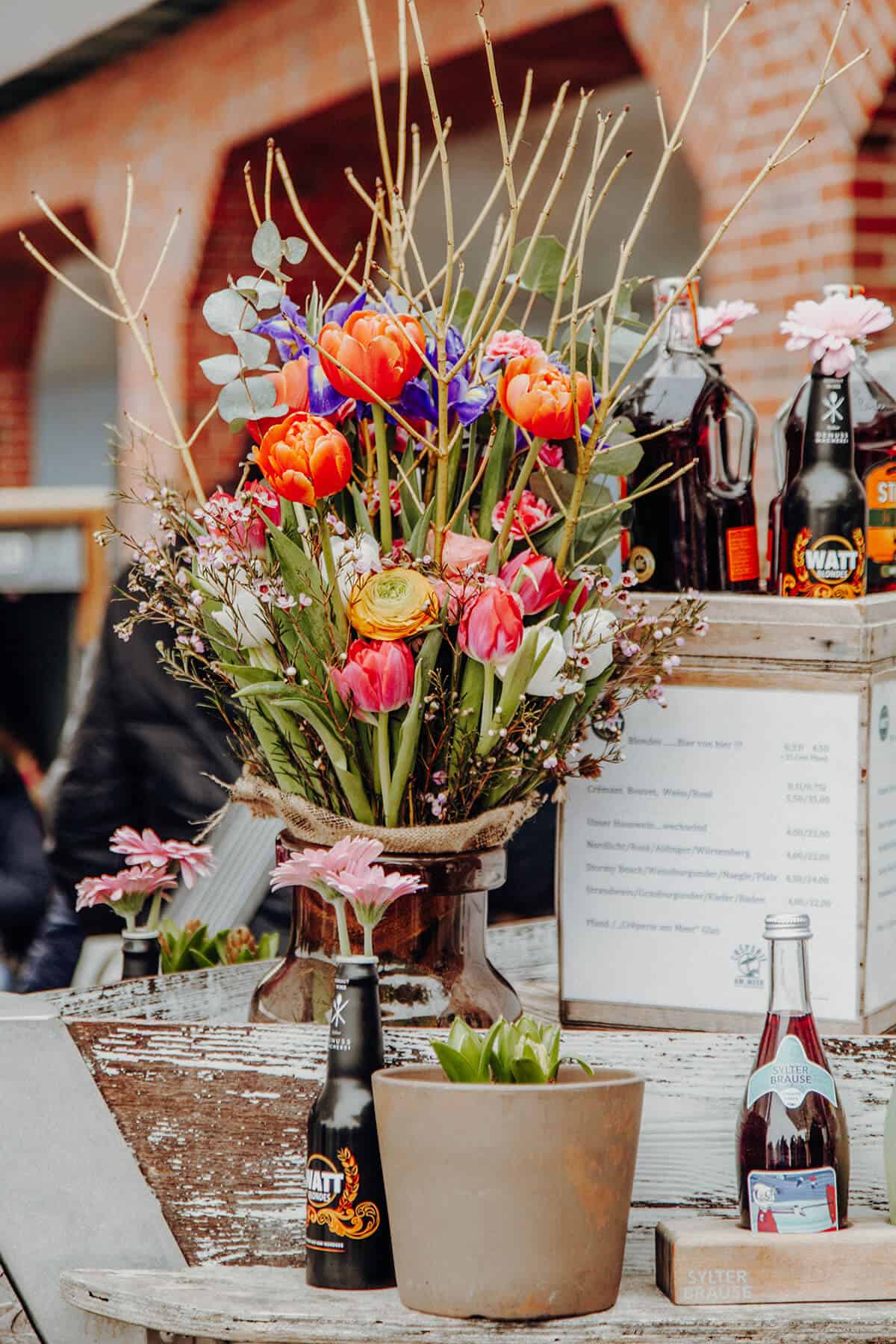 Crêperie am Meer Westerland Blumenstrauß