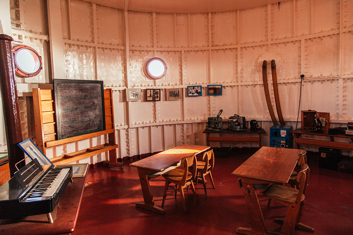 Klassenzimmer im Hörnumer Leuchtturm