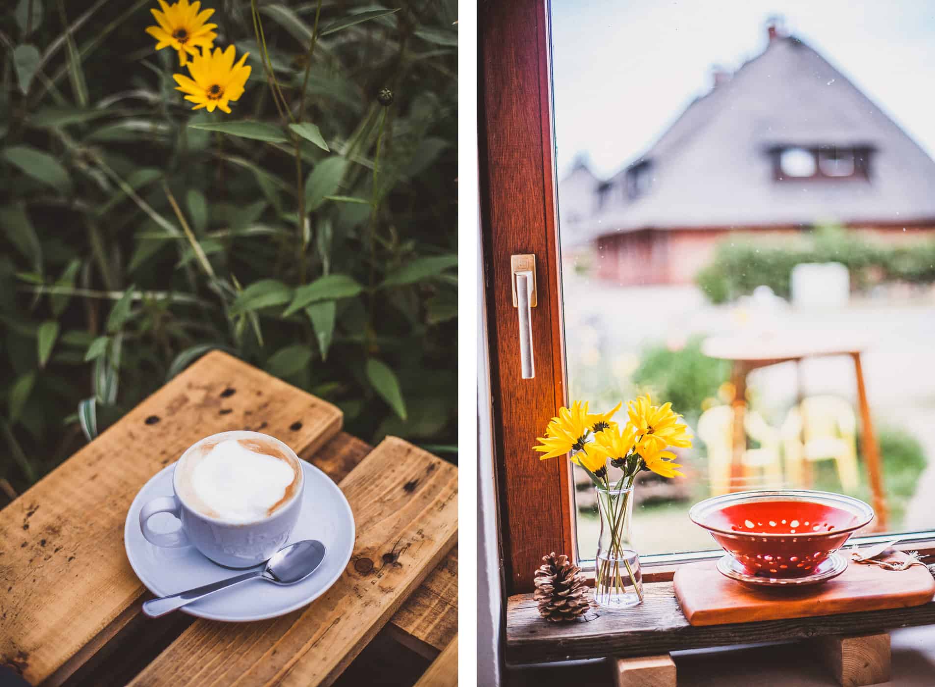 Neu auf Sylt: Kaffeekurve in Braderup, Cappuccino