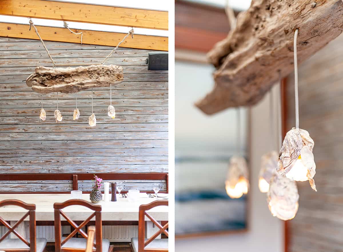 Strandrestaurant Samoa Seepferdchen Lampe Strandgut