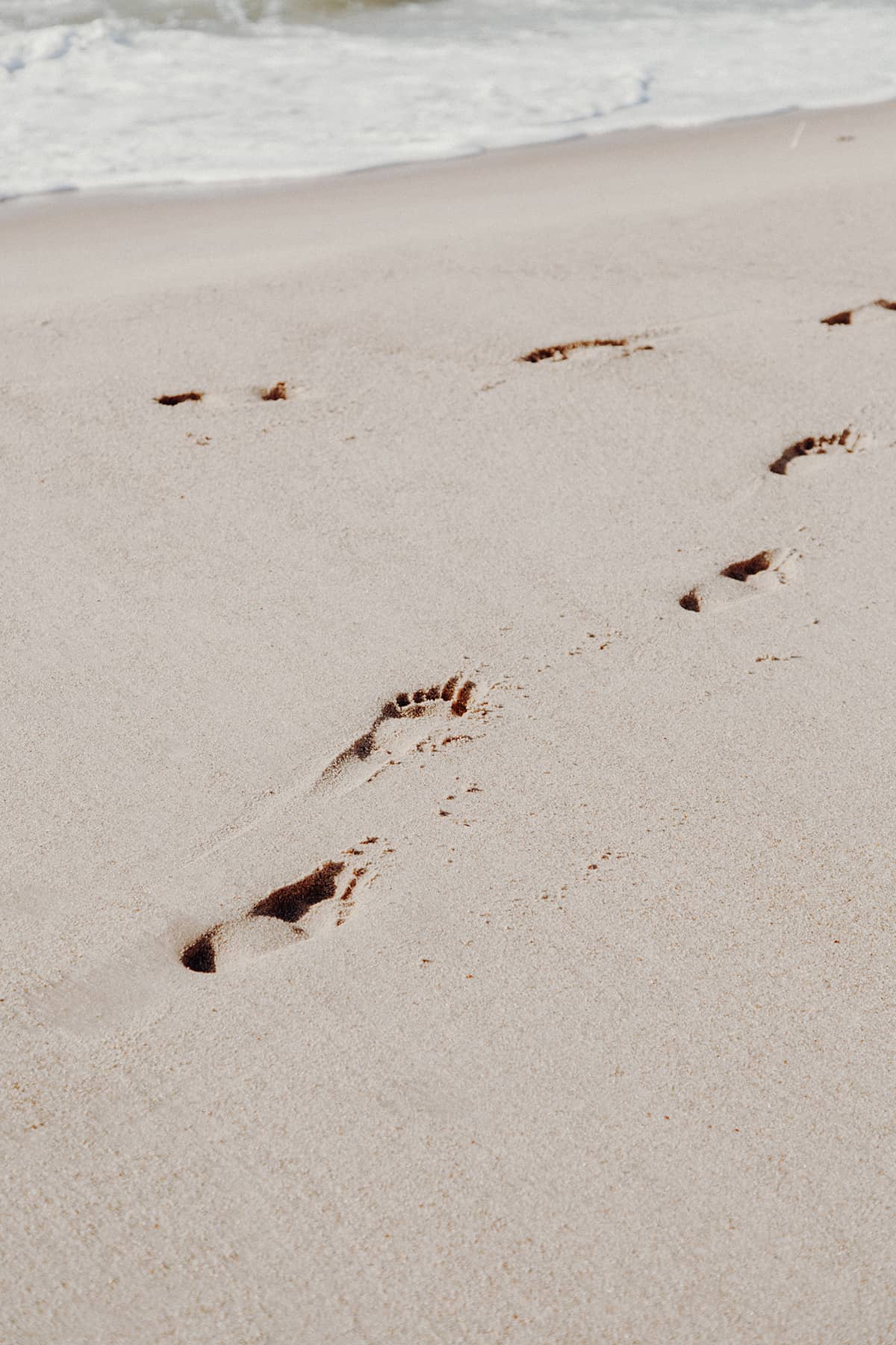 Fußspuren im Sand Sylt Kampen Strand