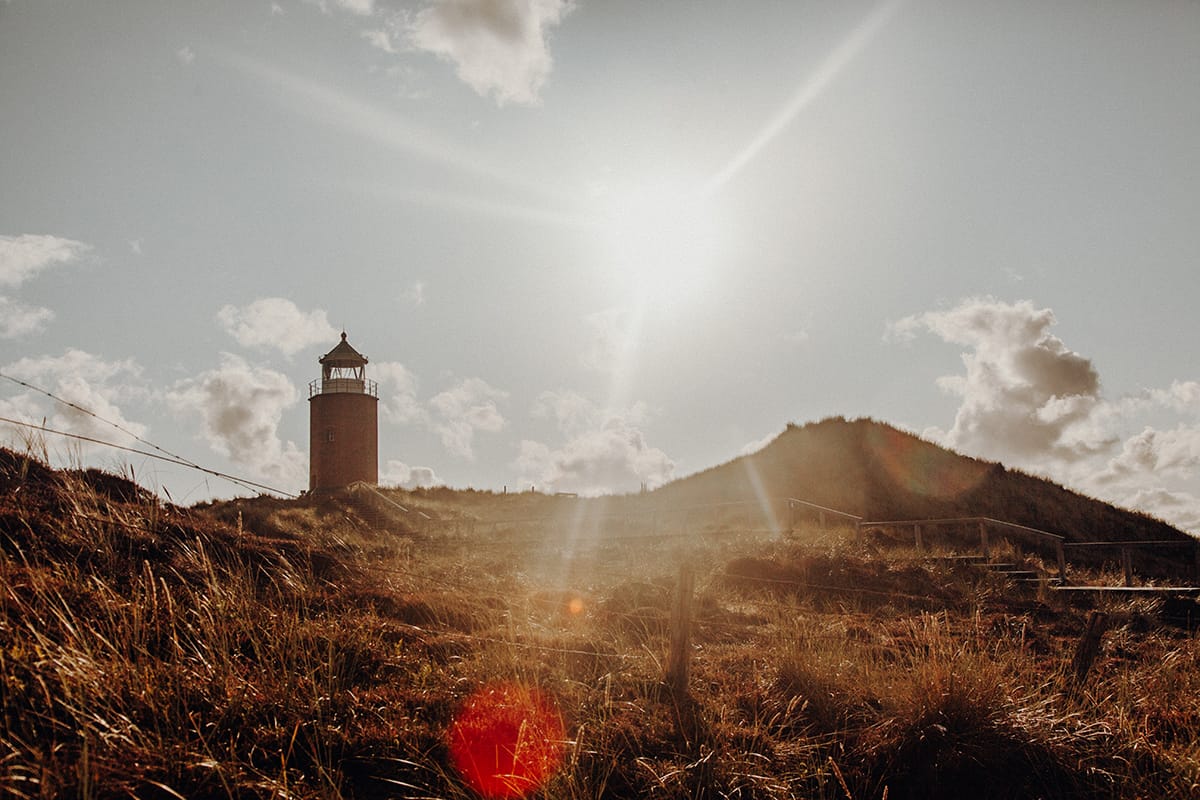 Kampen Sylt Sonnenuntergang Quermarkenfeuer