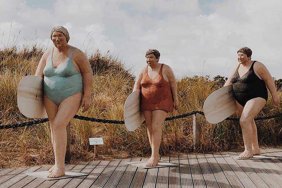 Kunstfiguren Alltagsmenschen Sylt Wenningstedt