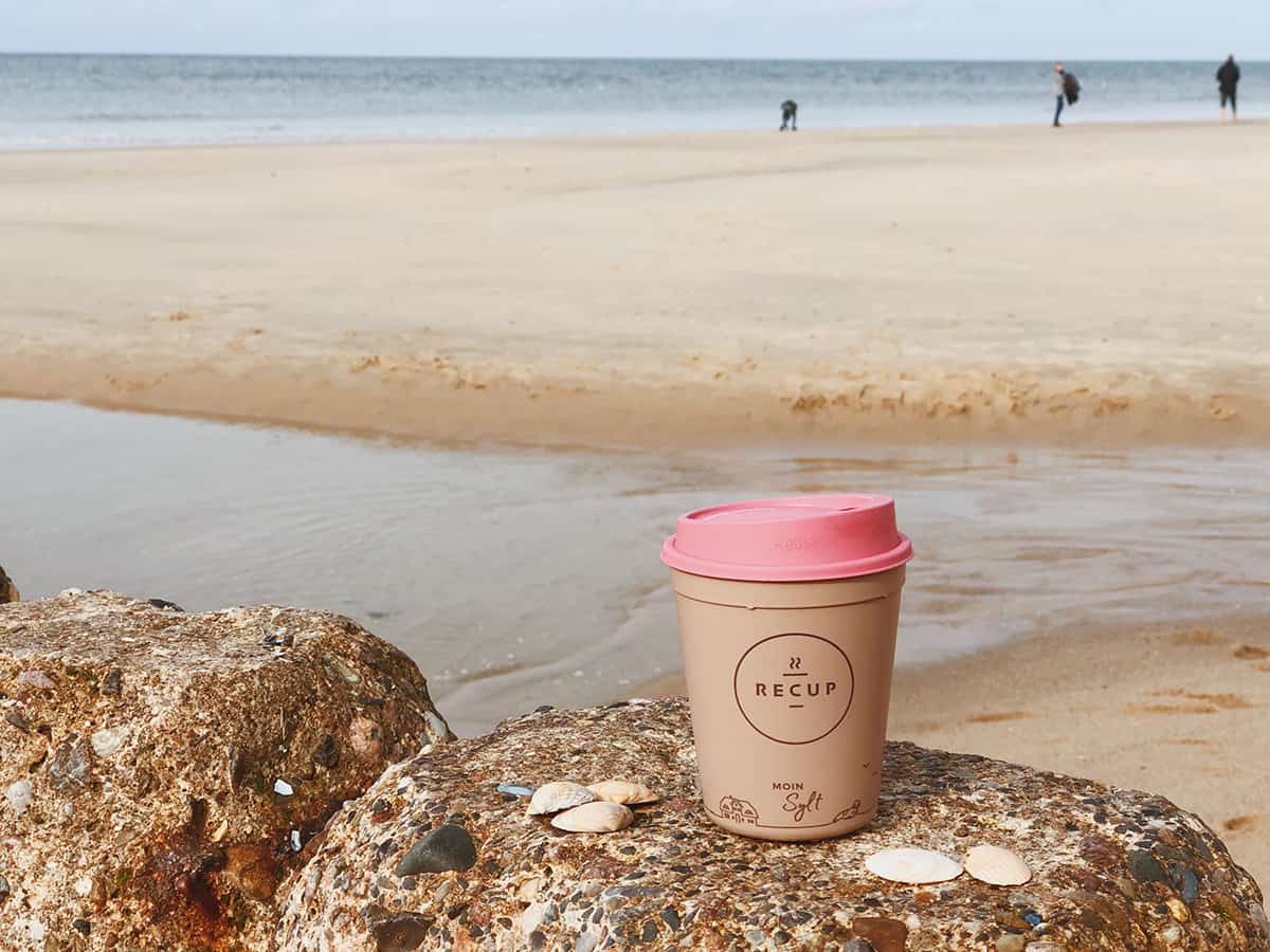 Bye Bye Plastik Sylt: Recup Pfandbecher mit Mehrwegdeckel 