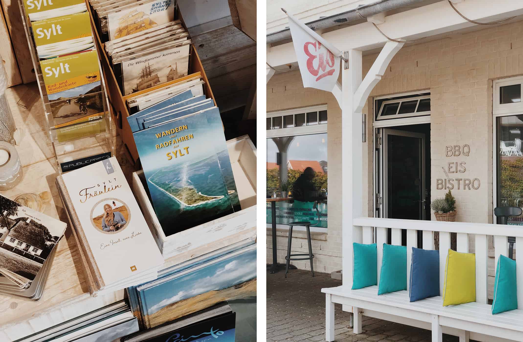 Badebuchhandlung Wenningstedt Sylt Fräulein Buch iismeer Eisdiele