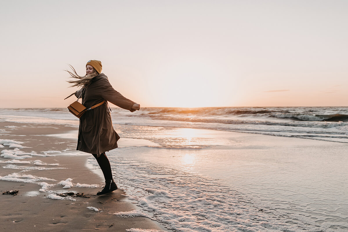 Sylt Fräulein Finja Schulze am Strand