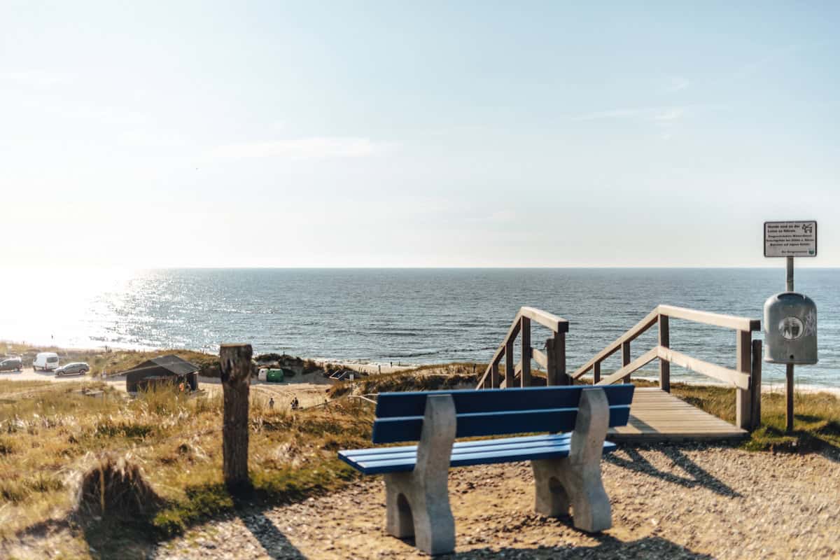 Aussichtspunkte Sylt: Bank auf der Aussichtsdüne in List