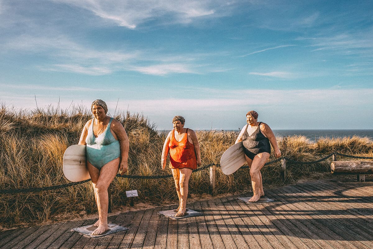 Alltagsmenschen Christel Lechner Surferinnen Wenningstedt