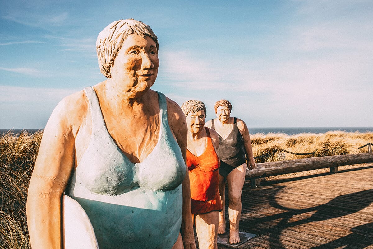 Alltagsmenschen Christel Lechner Surferinnen Wenningstedt