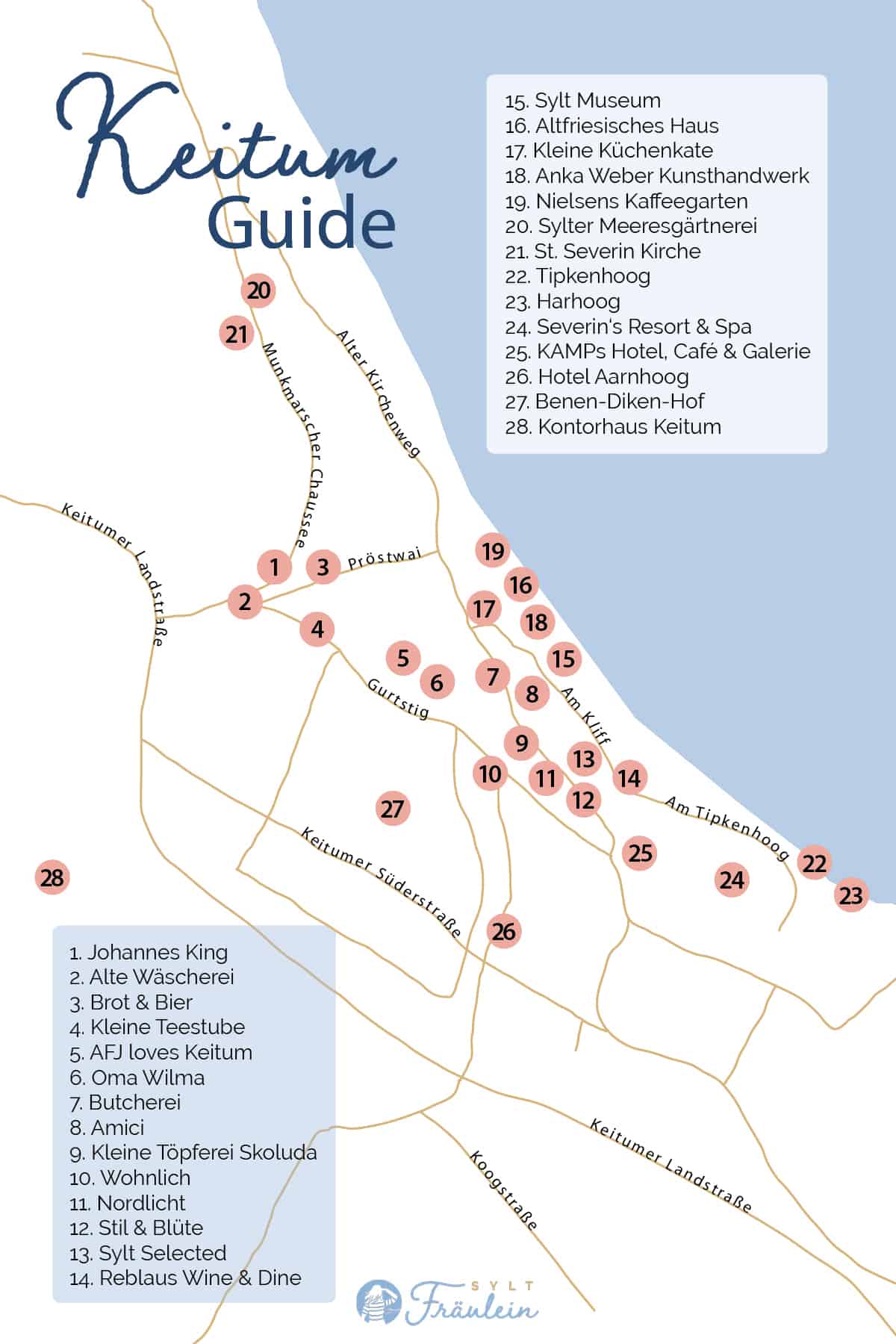 Keitum Guide Karte Adressen Shoppen Restaurants
