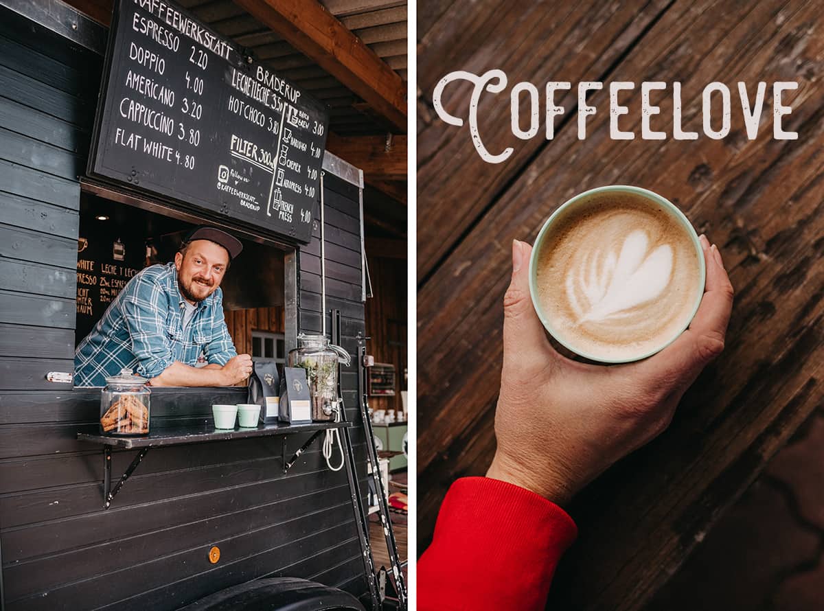 Kaffee trinken auf Sylt: Der Kaffeewagen von der Kaffeewerkstatt Braderup