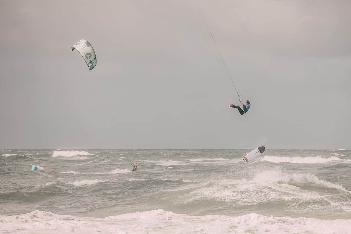 Sylt Fräulein auf dem Land Rover Kitesurf World Cup Sylt 2021