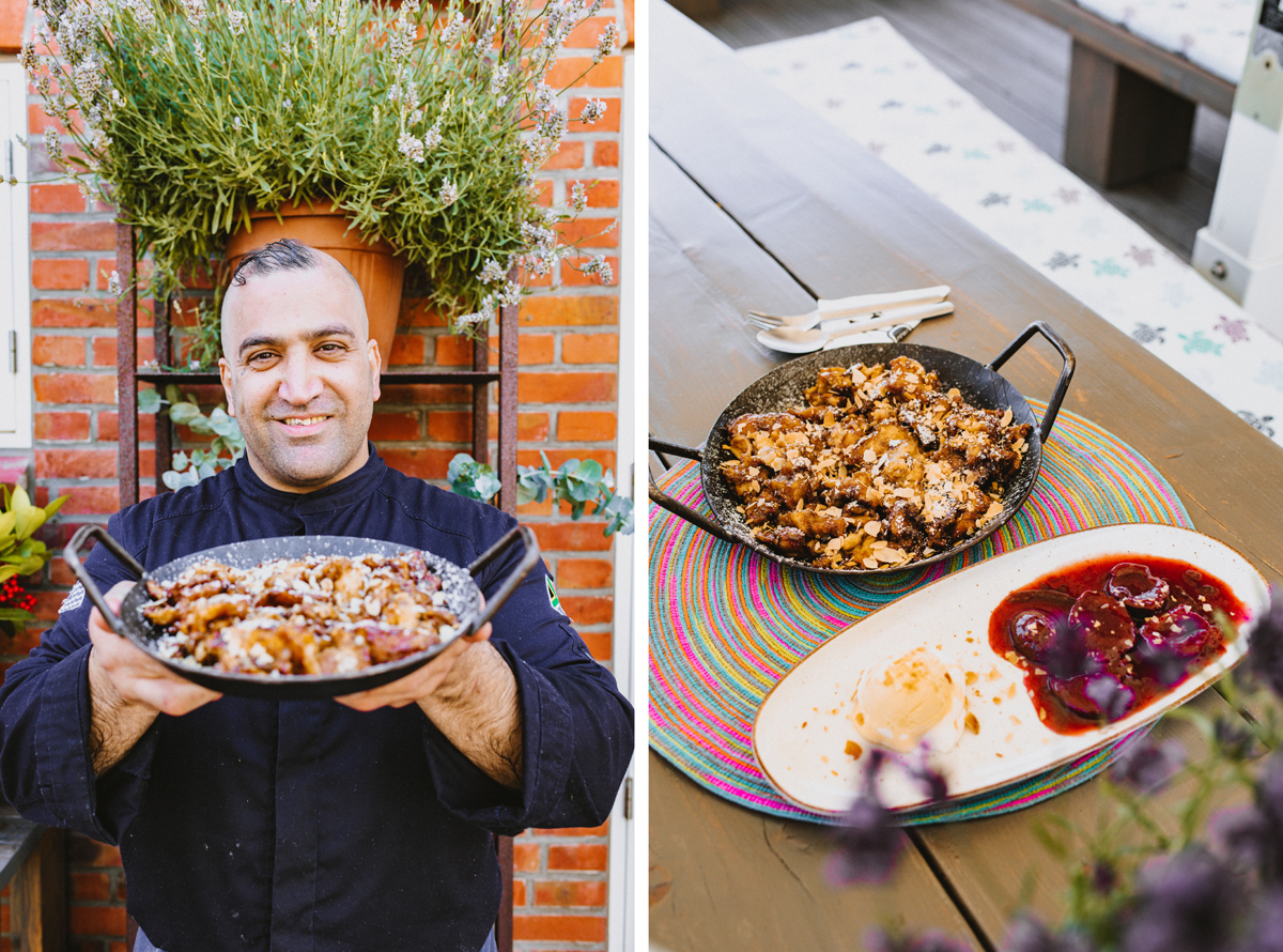 Odin Deli: Restaurant in Kampen auf Sylt: Koch mit Kaiserschmarrn