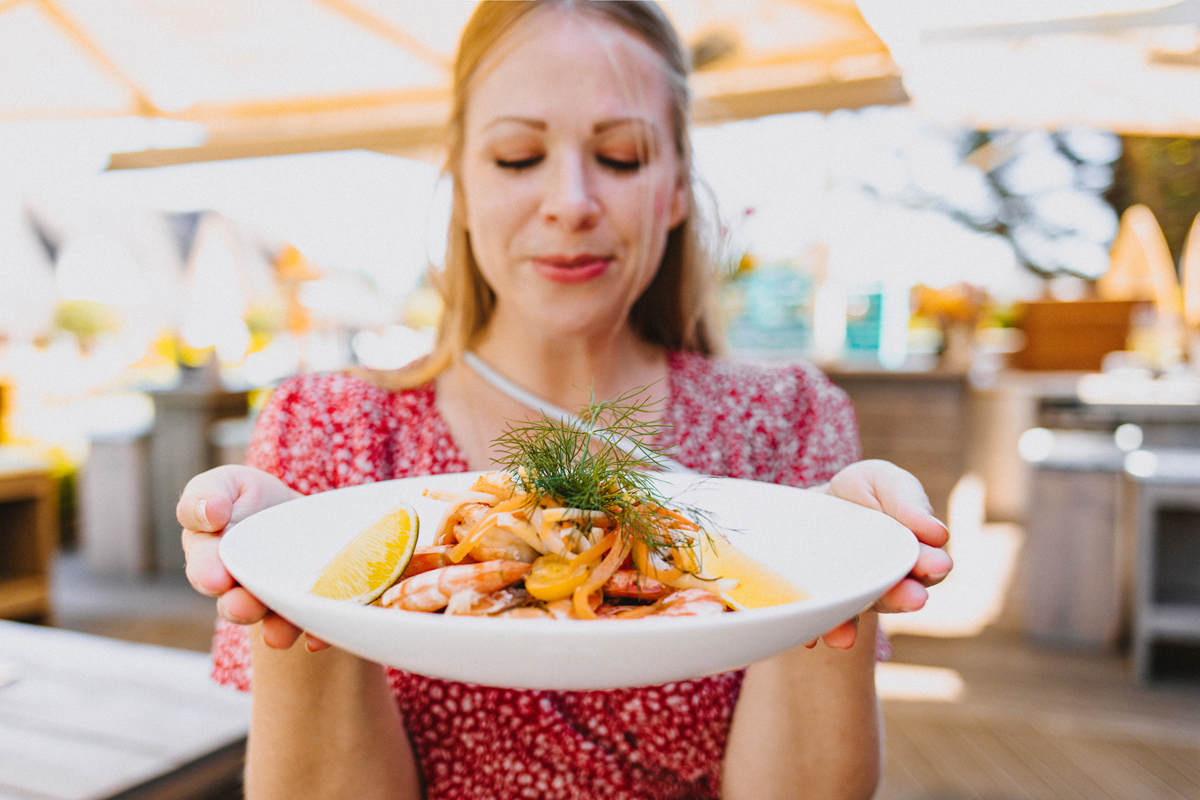 Odin Deli: Restaurant in Kampen auf Sylt: Garnelen Finja Sylt Fräulein