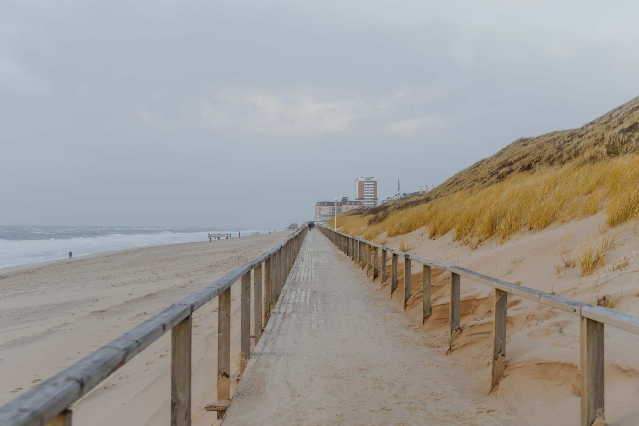 Sylt Februar 2022 Westerland Promenade