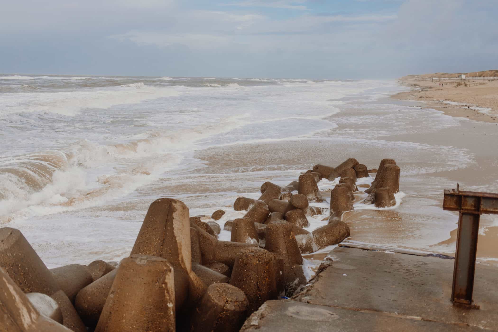 Sylt Februar 2022 Westerland Sturm