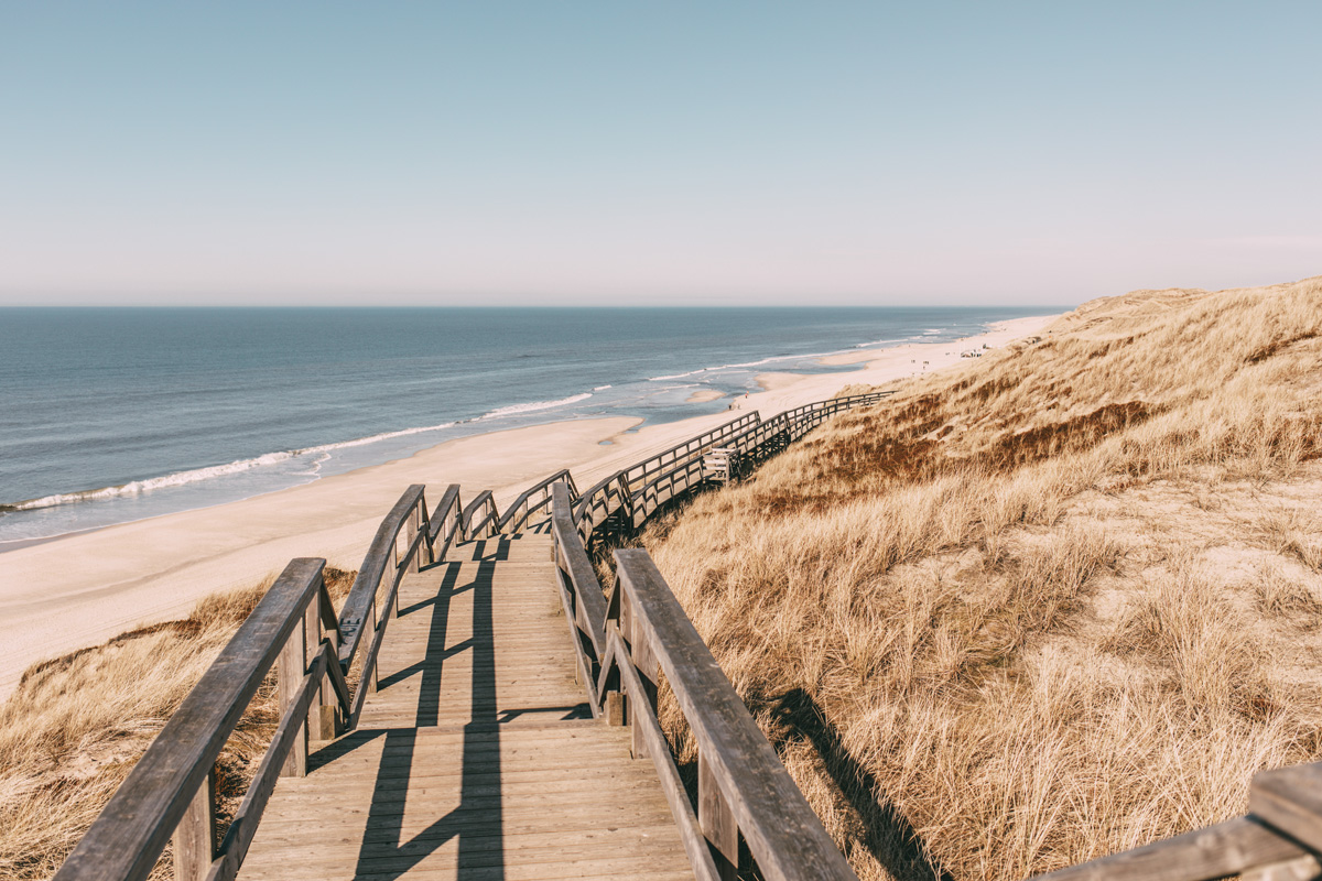 Sylt im März 2022: Wenningstedt Strandtreppe