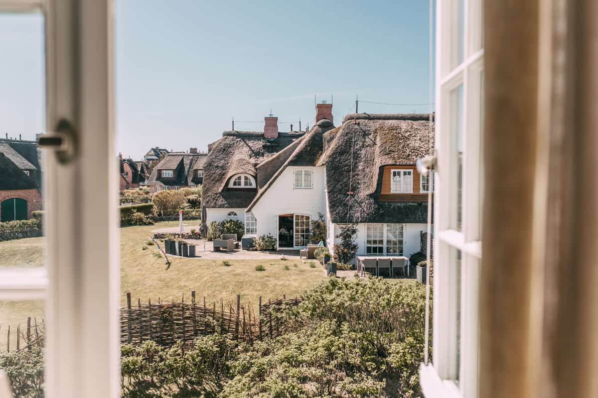 Ausblick auf Garten