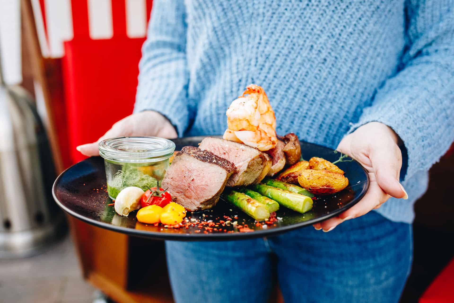 Pier 67: Rinderfilet mit Riesengarnele