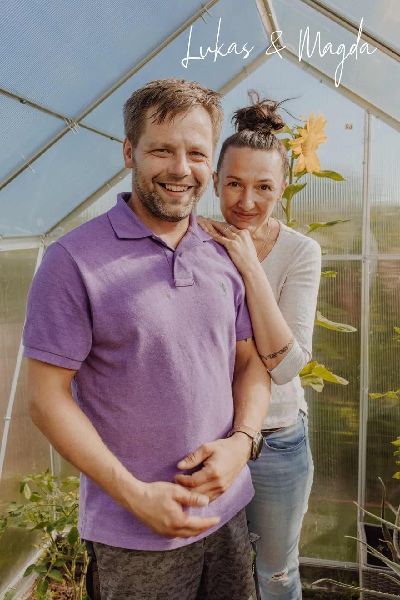 Magdalena Topolska und Mann Lukas