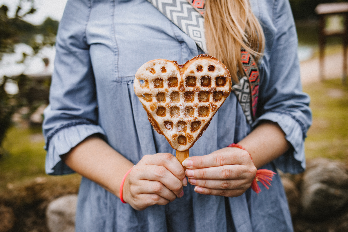 Sylt im Juli 2022: Wenningstedter Dorfteichfest HerzWaffel