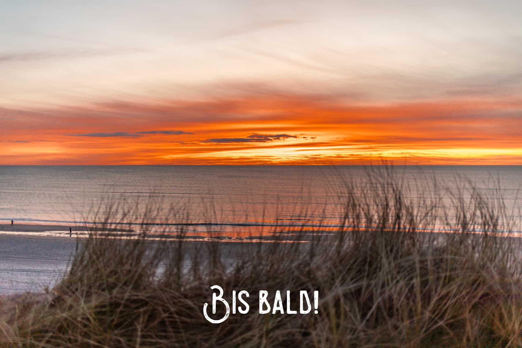 Strand auf Sylt im Sonnenuntergang