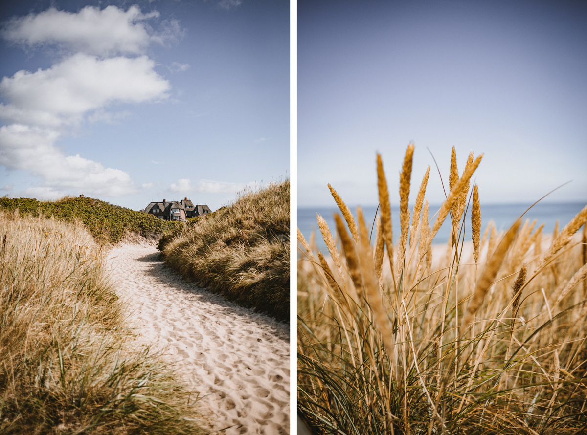 Strandweg in Rantum auf Sylt im August 2022