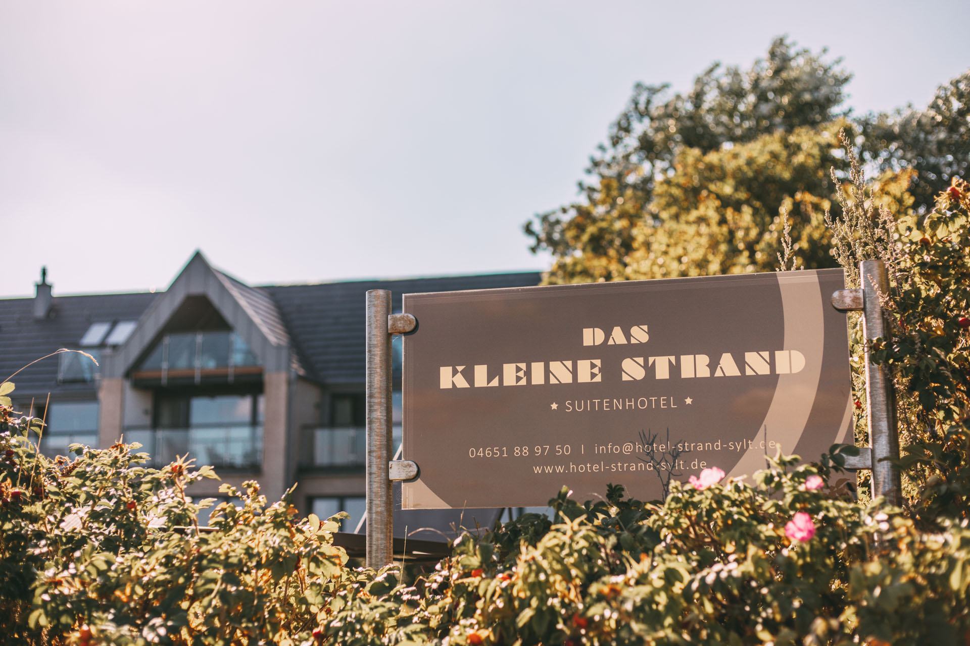 Das Kleine Strand in List auf Sylt: Schild