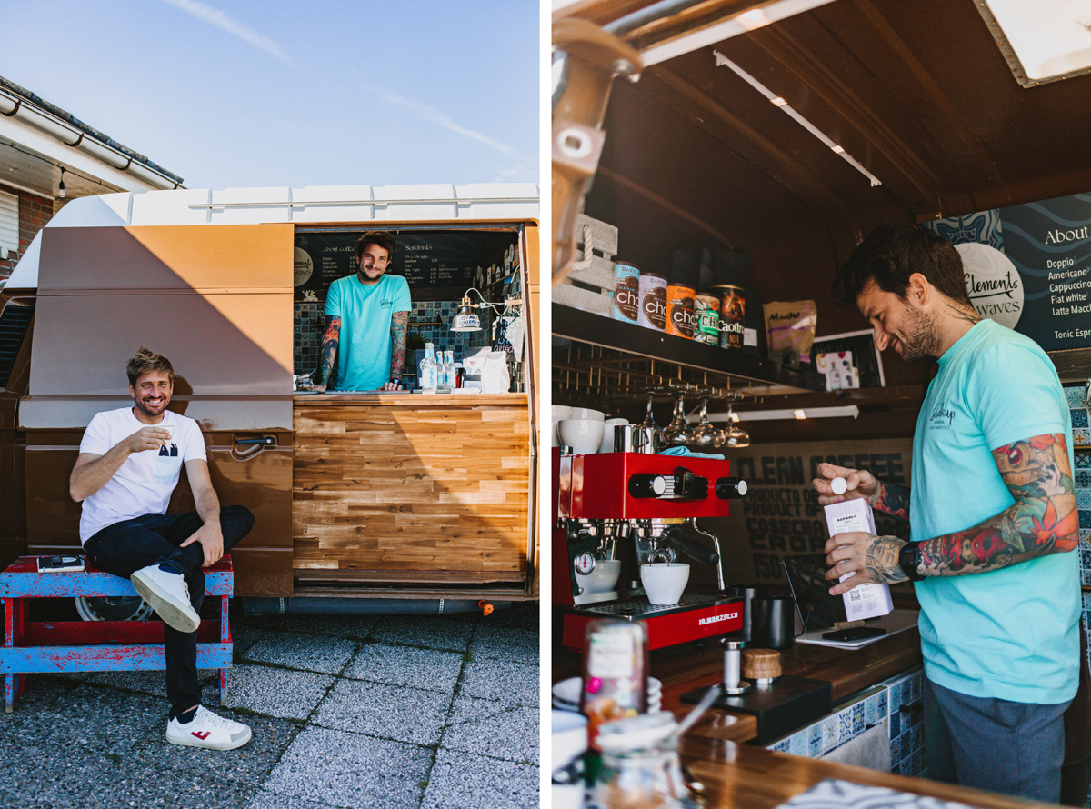 Kaffee trinken auf Sylt: The Coffee and Wave Bus in Hörnum