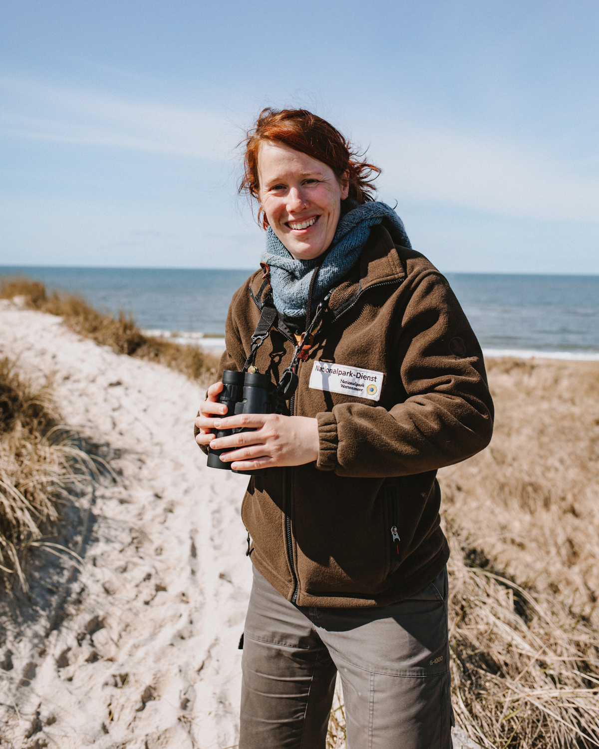 Nationalpark-Rangerin Anne Schacht auf Sylt
