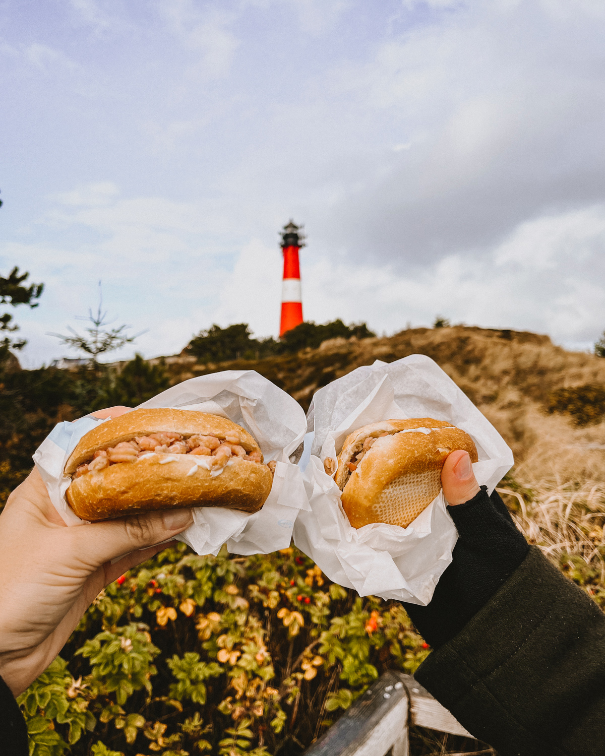 Fischbrötchen bei Fisch Matthiesen in Hörnum.