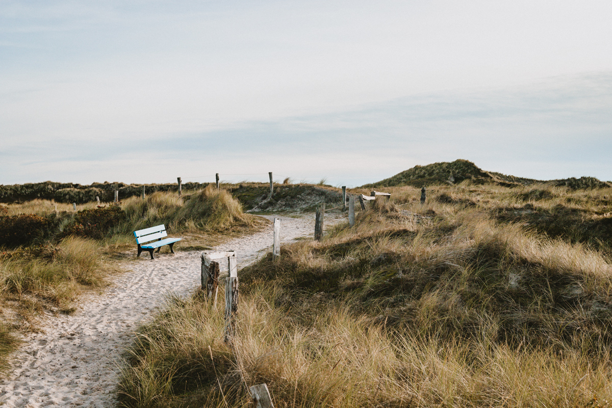 List auf Sylt im Oktober Strandweg