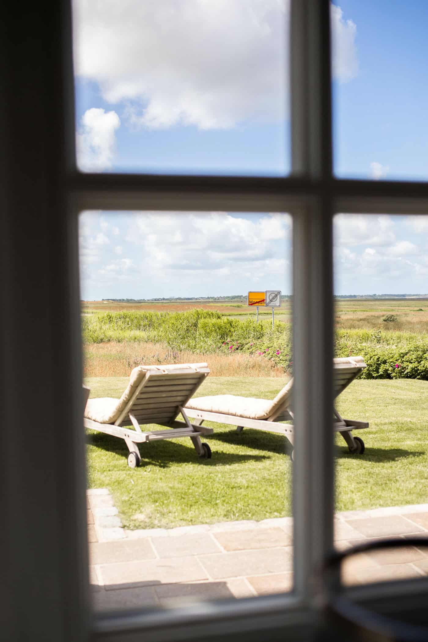 Ausblick in den Garten Ferienhaus Gurtmuasem 37a