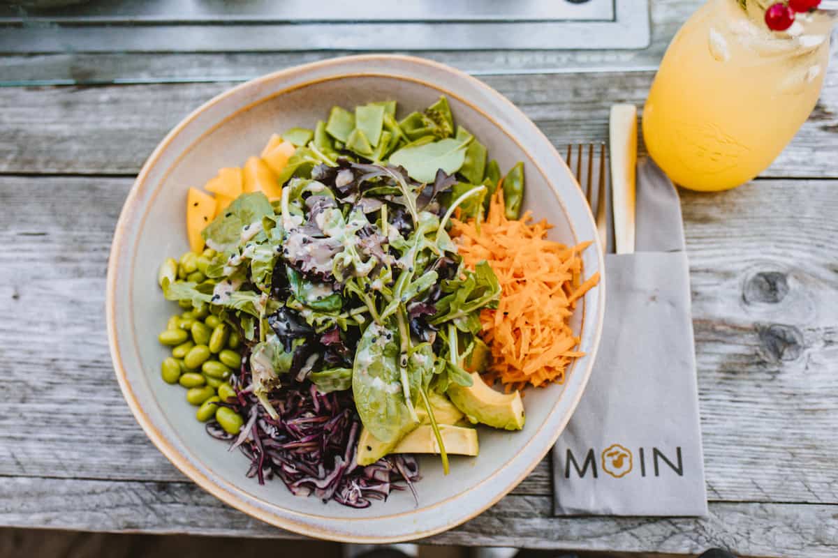 Vegan auf Sylt: Salatbowl im Moin Wenningstedt