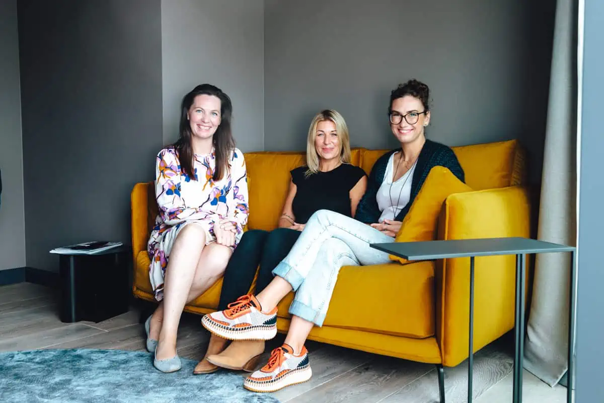 Sonja Lakomy mit Sonja Reckert und Katharina Siegling auf Sylt