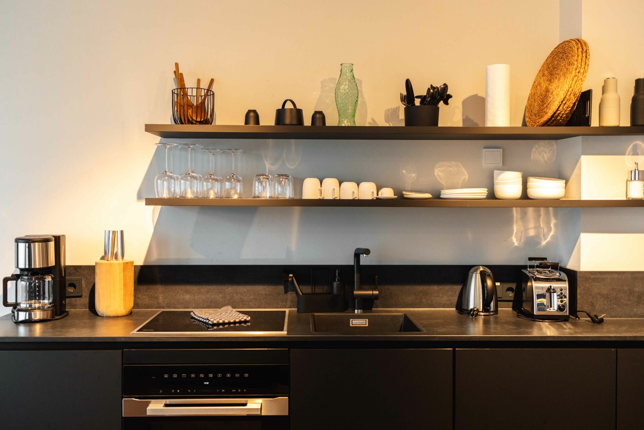 DAS LORNSEN in Westerland Küche Kliff-Apartment